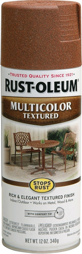 Stops Rust 239122 Spray Paint Textures, Textured, Rustic Umber, 12 oz, Can